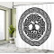 Rideau de douche Celtique noir blanc 175x180 cm - miniature variant 2