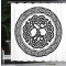 Rideau de douche Celtique noir blanc 175x180 cm - miniature variant 3