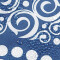 Rideau de douche Celtique encre bleu 183.0x183.0 cm - miniature variant 4