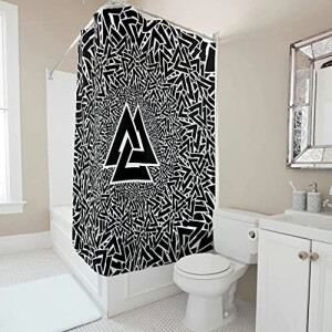 Rideau de douche Celtique blanc 120x180 cm