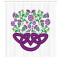 Rideau de douche Celtique shamrock vert violet 175x200 cm - miniature variant 1