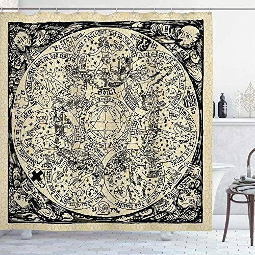Rideau de douche Astrologie 90x180 cm