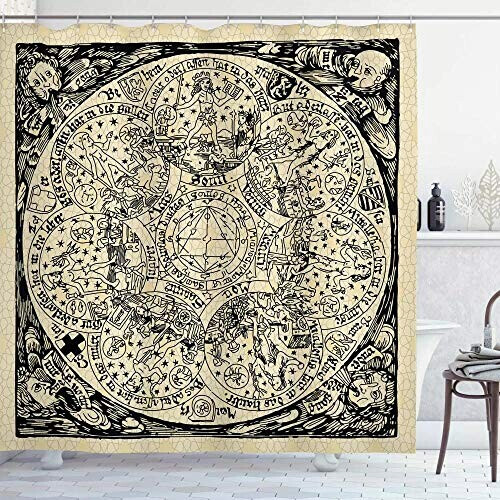 Rideau de douche Astrologie 180x180 cm