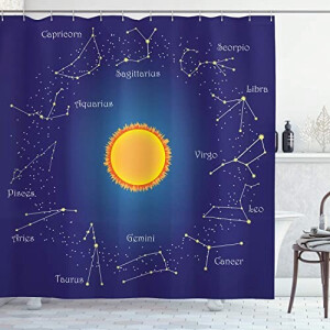 Rideau de douche Astrologie 180x180 cm