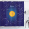 Rideau de douche Astrologie 180x180 cm - miniature
