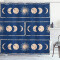 Rideau de douche Astrologie violet bleu beige 175x240 cm - miniature