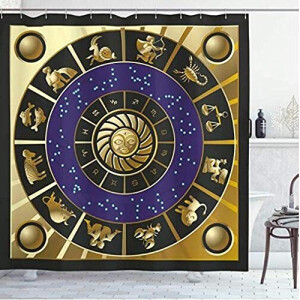 Rideau de douche Astrologie 180x180 cm