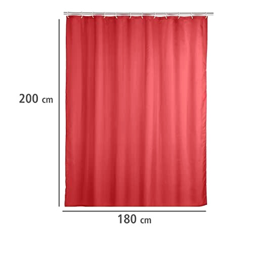 Rideau de douche rouge 180x200 cm variant 3 