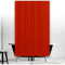 Rideau de douche rouge uni 120x200 cm - miniature
