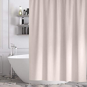 Rideau de douche rose beige 180x180 cm