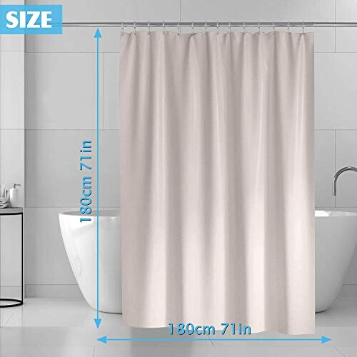 Rideau de douche rose beige 180x180 cm variant 5 