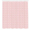 Rideau de douche rose crème et jaune 175x200 cm - miniature variant 1