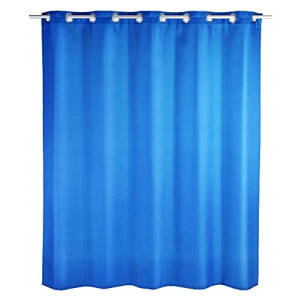 Rideau de douche bleu 22.8x2.8 cm