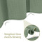 Rideau de douche vert gaufre - 92x182 cm - miniature variant 4