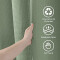 Rideau de douche vert gaufre - 92x182 cm - miniature variant 6