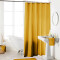 Rideau de douche jaune ocre 180x200 cm - miniature