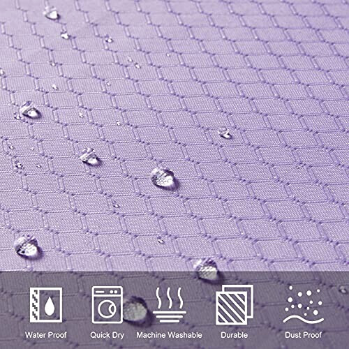 Rideau de douche violet mauve 120x200 cm variant 0 