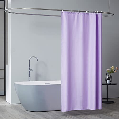 Rideau de douche violet mauve 120x200 cm variant 4 