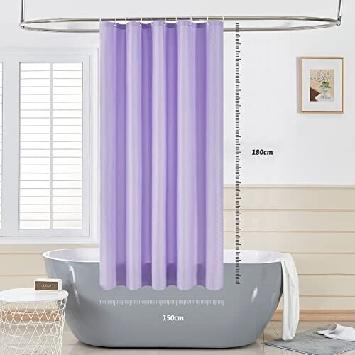 Rideau de douche violet 150x180 cm variant 5 