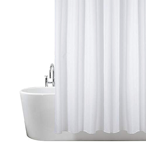 Rideau de douche blanc solide 180x180 cm