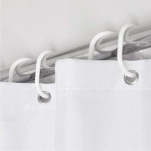 Rideau de douche blanc solide 180x180 cm variant 3 