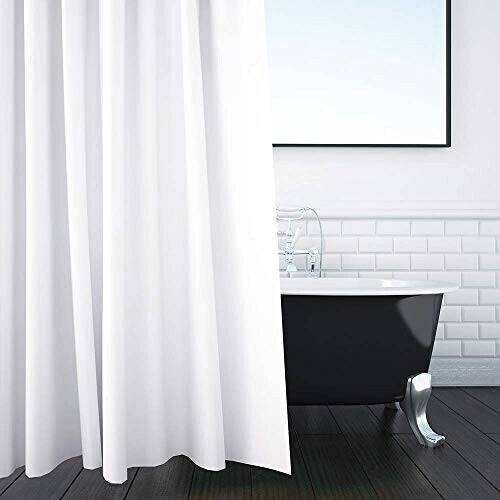 Rideau de douche blanc solide 180x180 cm variant 4 