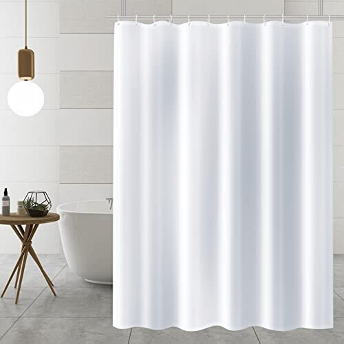 Rideau de douche blanc 180x180 cm