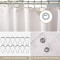 Rideau de douche blanc gaufre - 182x182 cm - miniature variant 3