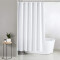 Rideau de douche blanc 210x180 cm - miniature