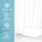 Rideau de douche blanc 210x180 cm - miniature variant 5