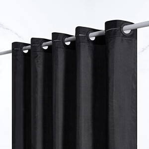 Rideau de douche noir 90x183 cm