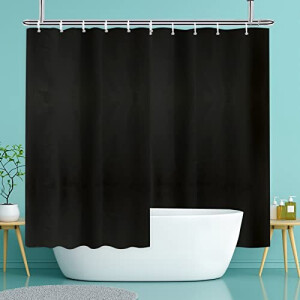 Rideau de douche noir 300x200 cm