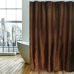 Rideau de douche marron brun 180x200 cm