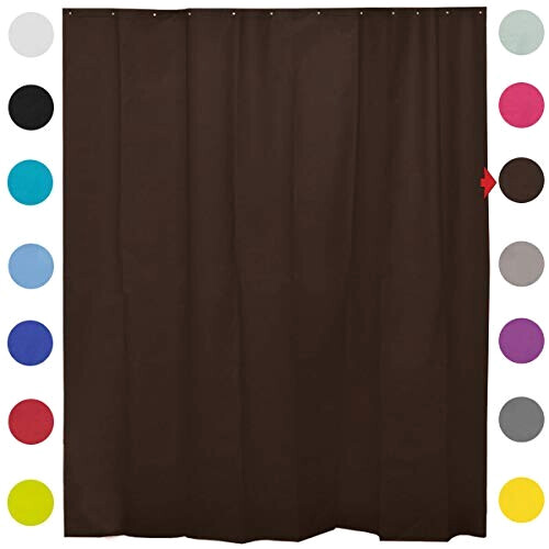Rideau de douche marron 180x200 cm variant 2 