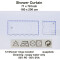 Rideau de douche marron 180x200 cm - miniature variant 6