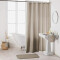 Rideau de douche marron taupe 180x200 cm - miniature