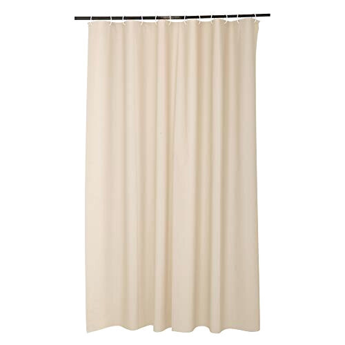 Rideau de douche beige taupe 0.01x180 cm
