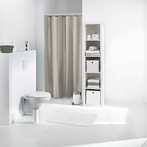 Rideau de douche beige taupe 0.01x180 cm variant 0 