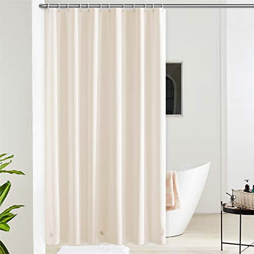 Rideau de douche beige 180x210 cm