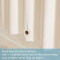 Rideau de douche beige 180x210 cm - miniature variant 4