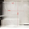 Rideau de douche Transparent semi- eva 180x200 cm - miniature variant 1