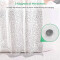 Rideau de douche Transparent blanc semi 120x200 cm - miniature variant 2