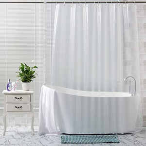 Rideau de douche Transparent (sans aimant inférieur) 180x180 cm