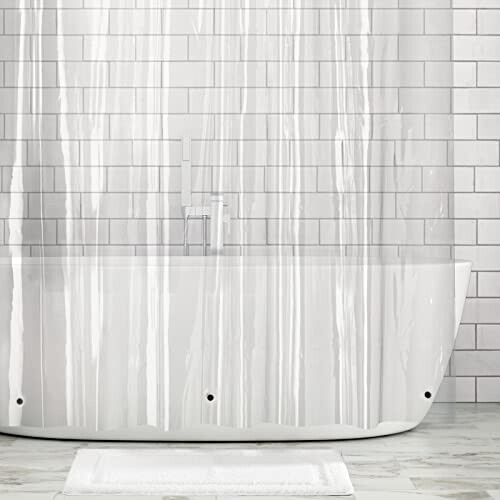 Rideau de douche Transparent 183x183 cm