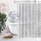 Rideau de douche Transparent semi- 180x180 cm - miniature