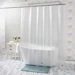 Rideau de douche Transparent 80x180 cm